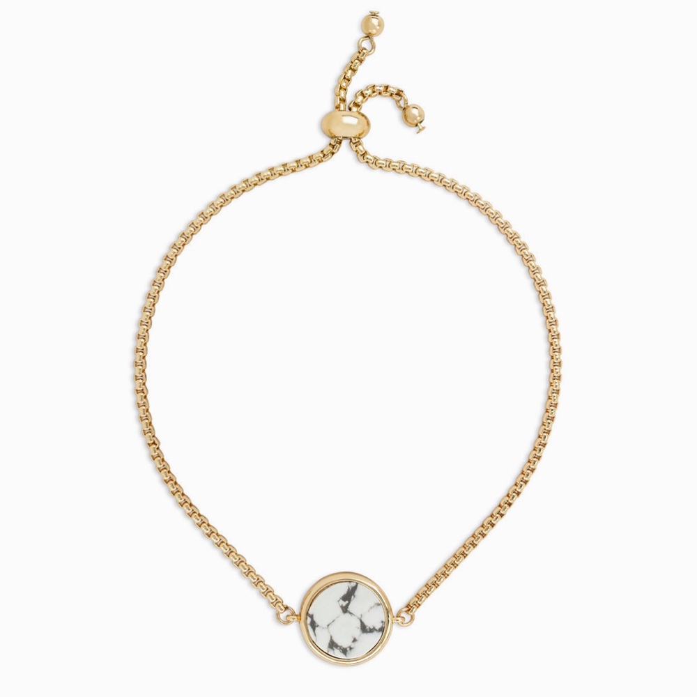 DEMDACO Strong-Beautiful-You Necklace - White Marble